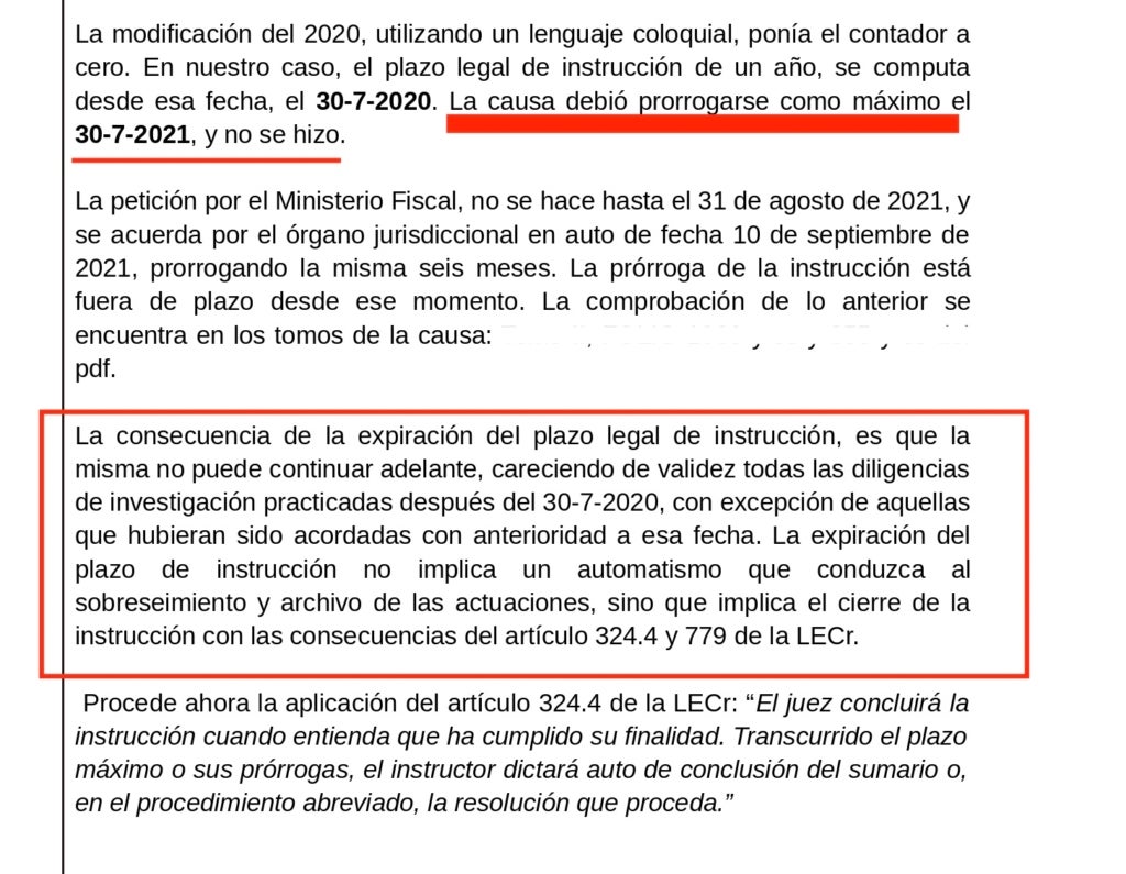 Escrito de la fiscalía solicitando cerrar la instrucción del caso Forex desde el 30 de julio del 2020/QS