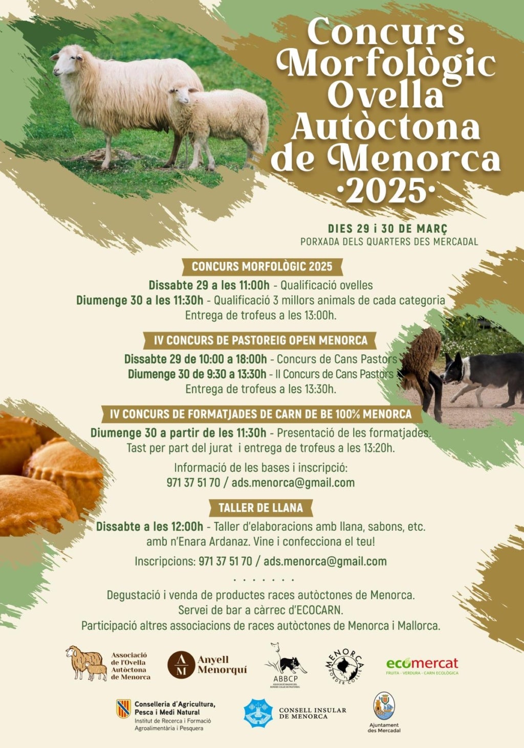 Imatge de la programació de la Fira de l'Ovella Autòctona de Menorca / Cedida