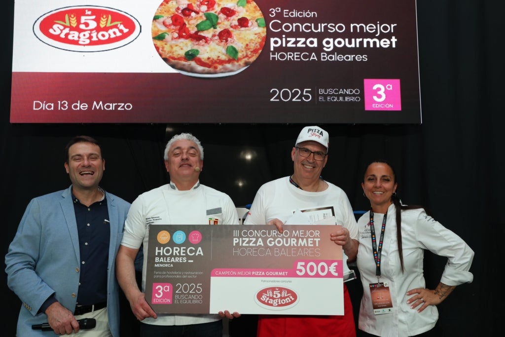 La millor pizza gurmet a la Fira Horeca Balears Menorca l’ha creat Francisco Javier Santana, xef del restaurant Roma Ciutadella / Cedida
