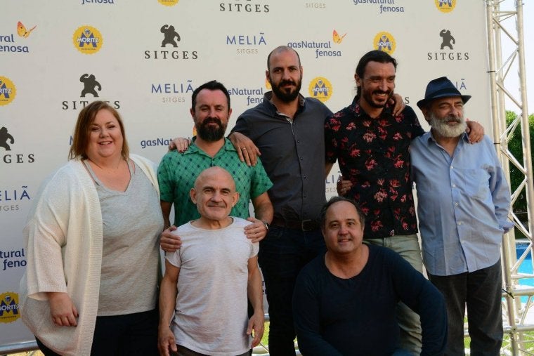 L'equip de Matar a Dios al photocall del Festival de Sitges