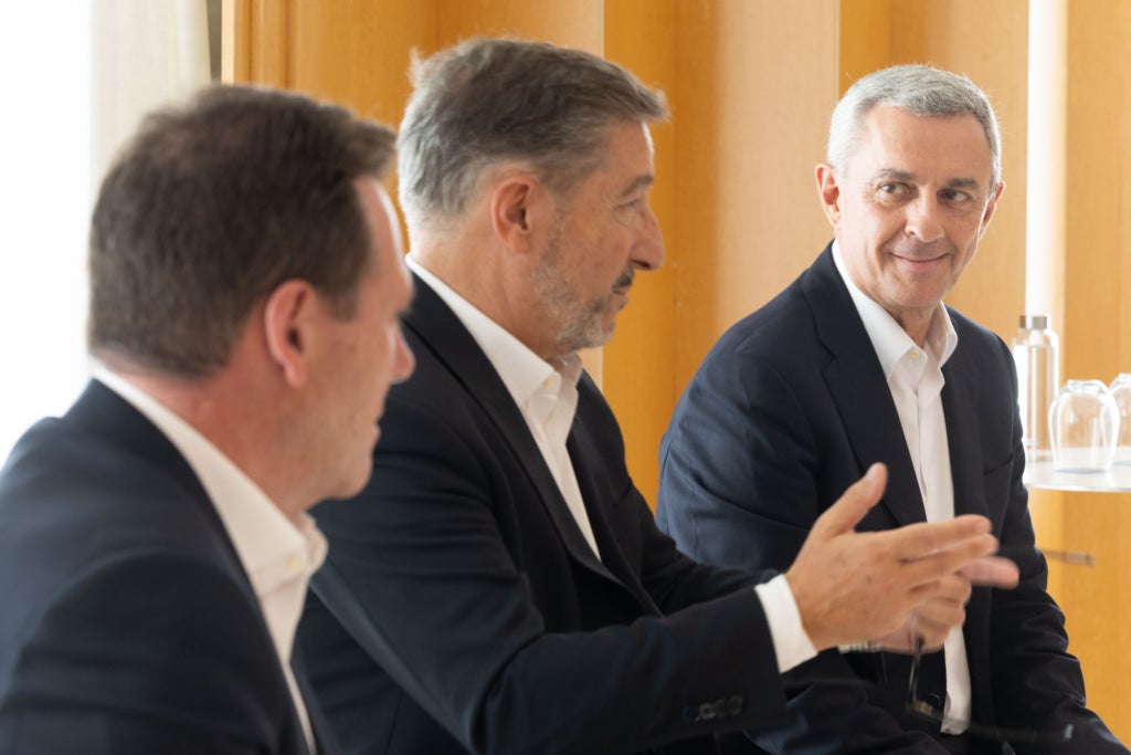 Francisco Pla, director regional de BBVA en Catalunya, Joan Roca, propietario de El Celler de Can Roca y José Ballester, director territorial de BBVA en Catalunya / BBVA